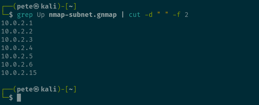 network devices discovered